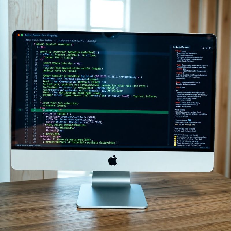 API-Response-Panel mit JSON und azurblauem Syntax-Highlighting